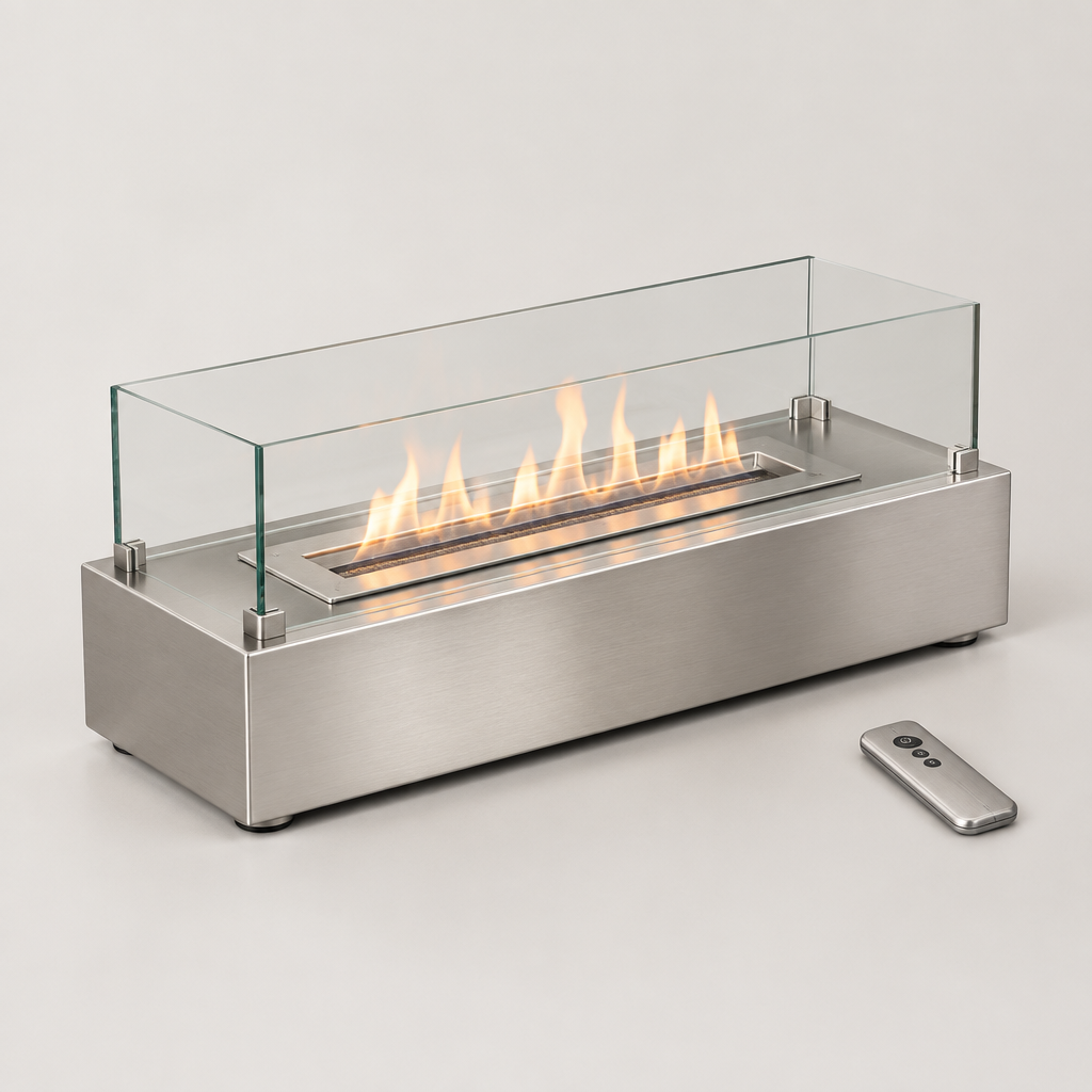 Nordlys 297 Automatic Bioethanol Fire, Remote