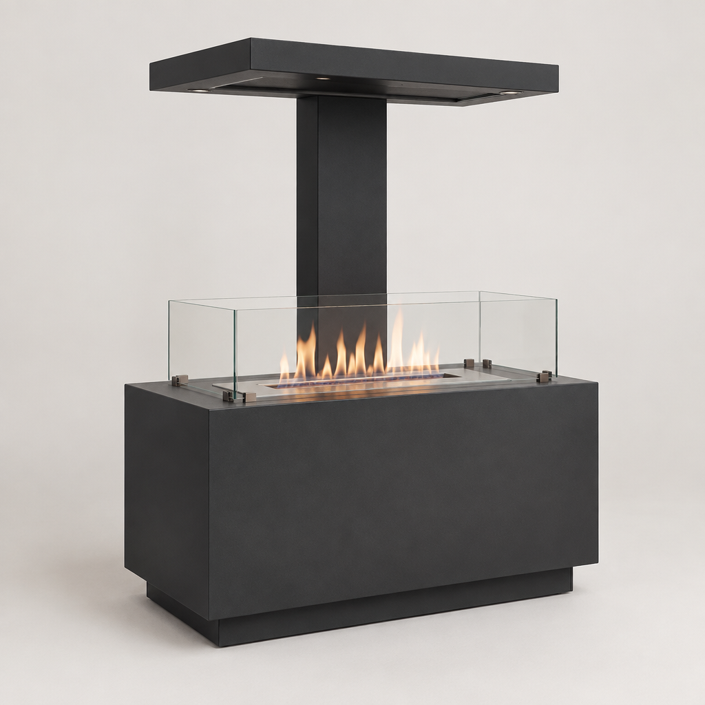 Solvent 983 Island Bioethanol Fireplace