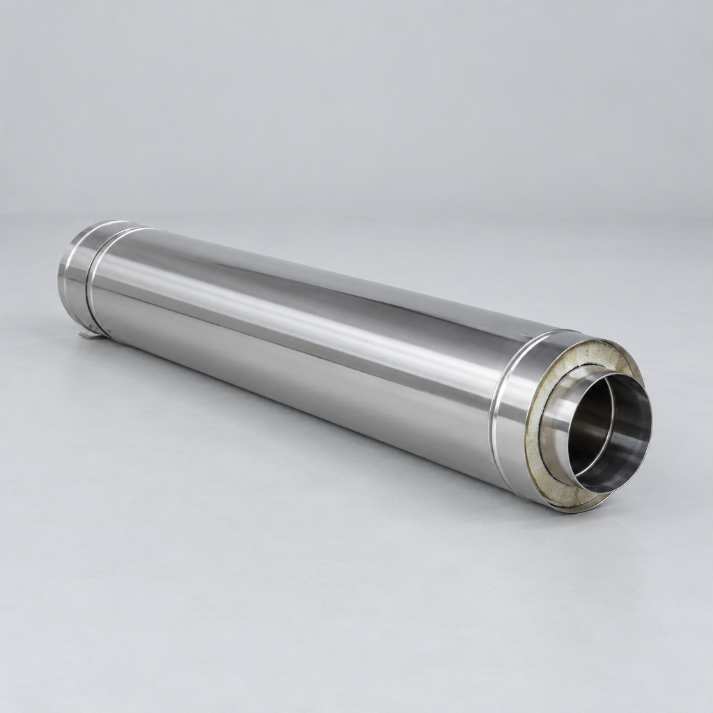 Roura 651 Twin-Wall Insulated Pipe, 1 000 mm