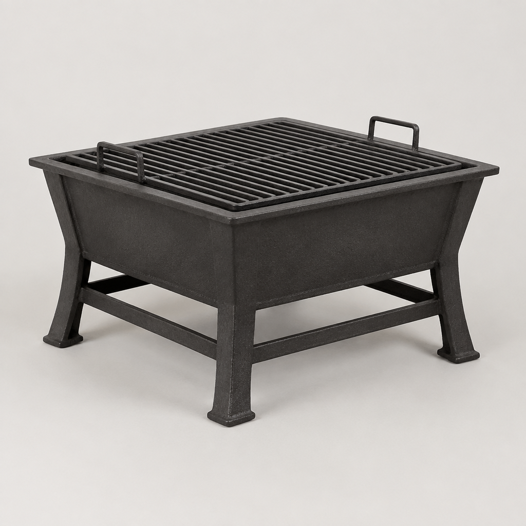 Bornholm 158 Square Fire Pit with Grill