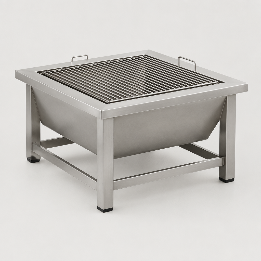 Brasero 636 Square Fire Pit with Grill