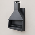 Kaldera 263 Outdoor Fireplace, Wall Type