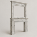 Verrona 830 Grand Marble Surround with Overmantel