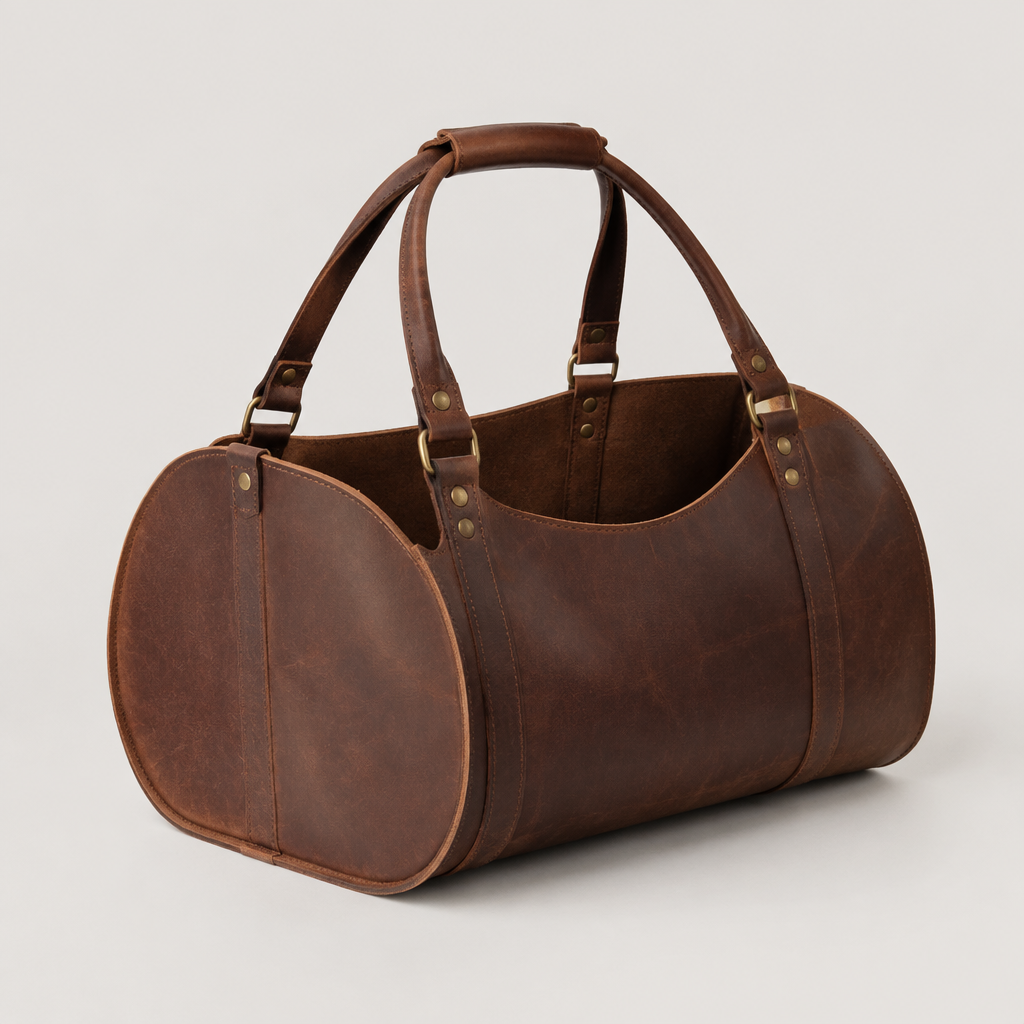 Ashton 834 Leather Log Carrier
